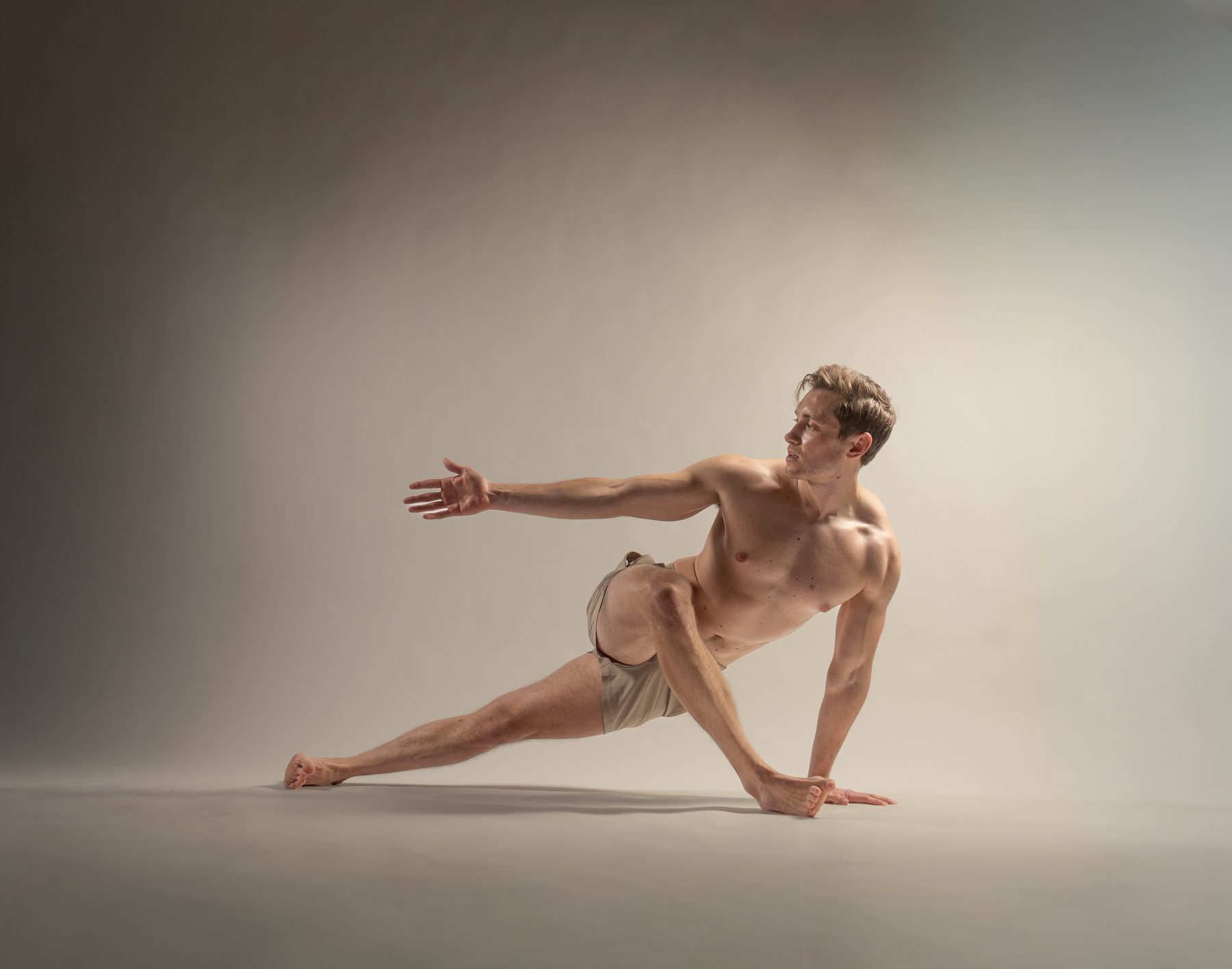 Deep side lunge at Yoga 2.0